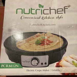 Nutrichef electric crepe maker/griddle